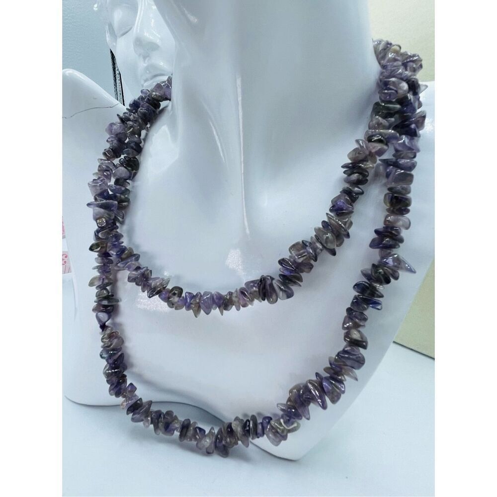 29” strand of Amethyst necklace